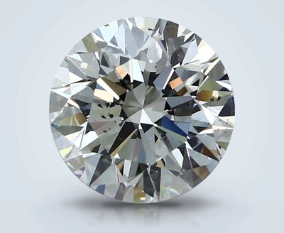4.01ct F SI2 Rare Carat Ideal Cut Round Diamond