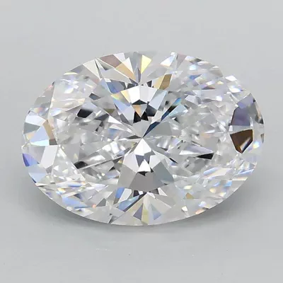 1.57ct D VVS2 Rare Carat Ideal Cut Oval Lab Grown Diamond