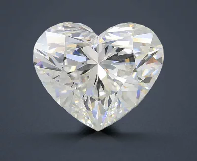 7.06ct F VS2 Rare Carat Ideal Cut Heart Lab Grown Diamond