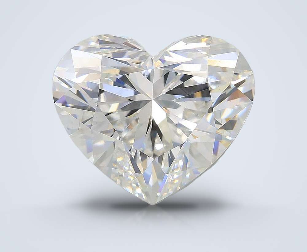 7.06ct F VS2 Rare Carat Ideal Cut Heart Lab Grown Diamond
