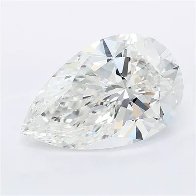 4.08ct F VVS2 Rare Carat Ideal Cut Pear Lab Grown Diamond