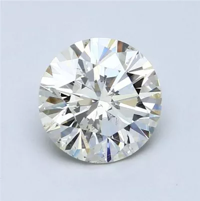 2.70ct K SI2 Rare Carat Ideal Cut Round Diamond