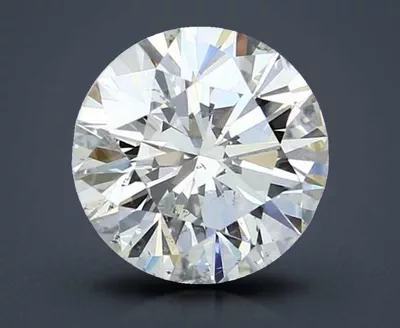 2.70ct K SI2 Rare Carat Ideal Cut Round Diamond