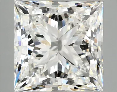 5.10ct F VS1 Rare Carat Ideal Cut Princess Lab Grown Diamond