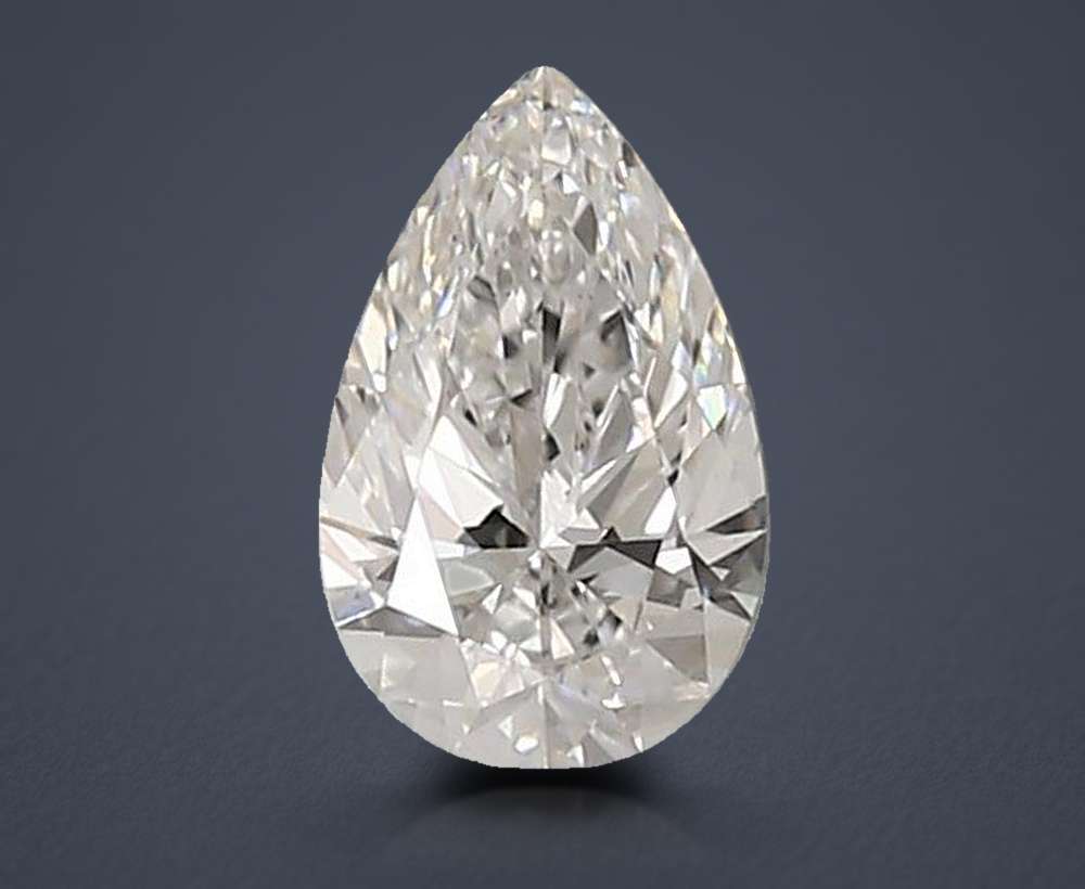 0.92ct E VS1 Rare Carat Ideal Cut Pear Lab Grown Diamond