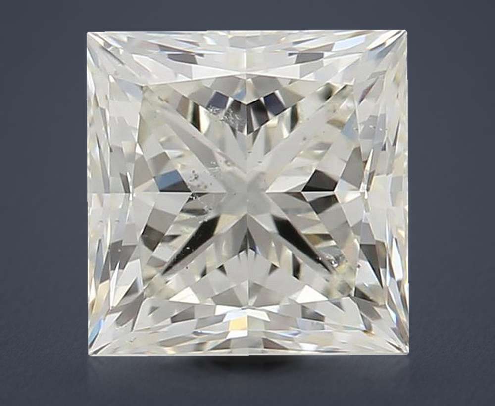 1.53ct K SI2 Rare Carat Ideal Cut Princess Diamond