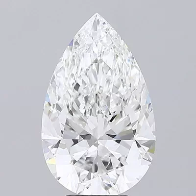 6.50ct E VVS2 Rare Carat Ideal Cut Pear Lab Grown Diamond