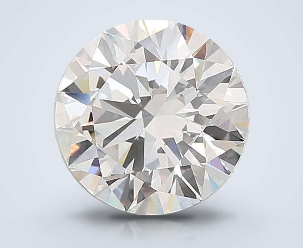 7.07ct F VVS2 Rare Carat Ideal Cut Round Lab Grown Diamond