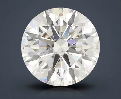 5.05ct K SI2 Rare Carat Ideal Cut Round Diamond