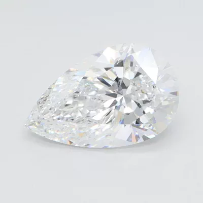 1.57ct E VVS2 Rare Carat Ideal Cut Pear Lab Grown Diamond