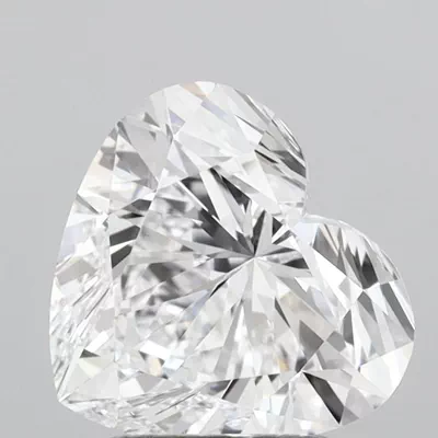 2.37ct D VVS1 Rare Carat Ideal Cut Heart Lab Grown Diamond