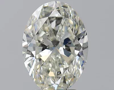 4.01ct K SI2 Rare Carat Ideal Cut Oval Diamond