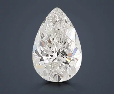 3.07ct F VS1 Rare Carat Ideal Cut Pear Lab Grown Diamond