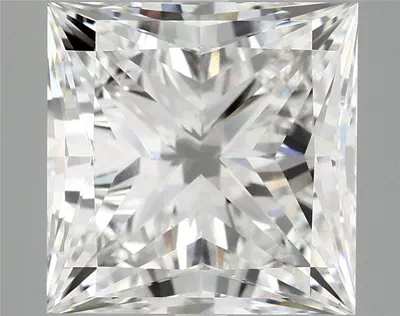 7.03ct E VVS2 Rare Carat Ideal Cut Princess Lab Grown Diamond