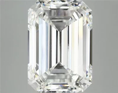 12.50ct F VVS2 Rare Carat Ideal Cut Emerald Lab Grown Diamond