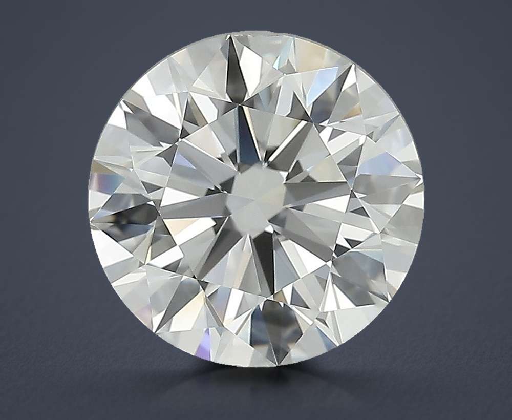 3.31ct J IF Rare Carat Ideal Cut Round Diamond