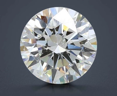 5.04ct I SI1 Rare Carat Ideal Cut Round Diamond
