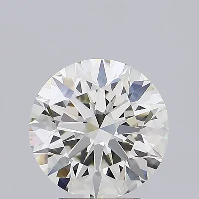 3.02ct J VS1 Excellent Cut Round Lab Grown Diamond