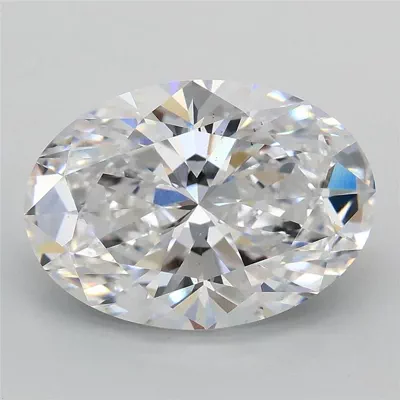3.59ct D VS1 Rare Carat Ideal Cut Oval Lab Grown Diamond