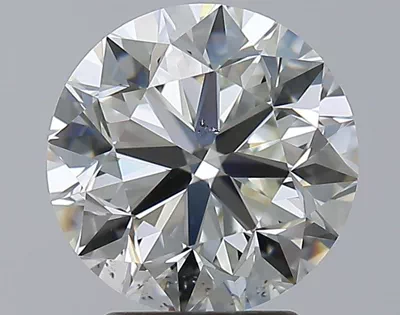 3.01ct J SI1 Very Good Cut Round Diamond