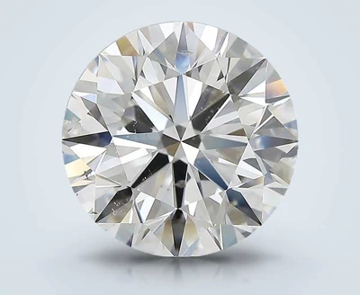 6.02ct F SI1 Rare Carat Ideal Cut Round Diamond