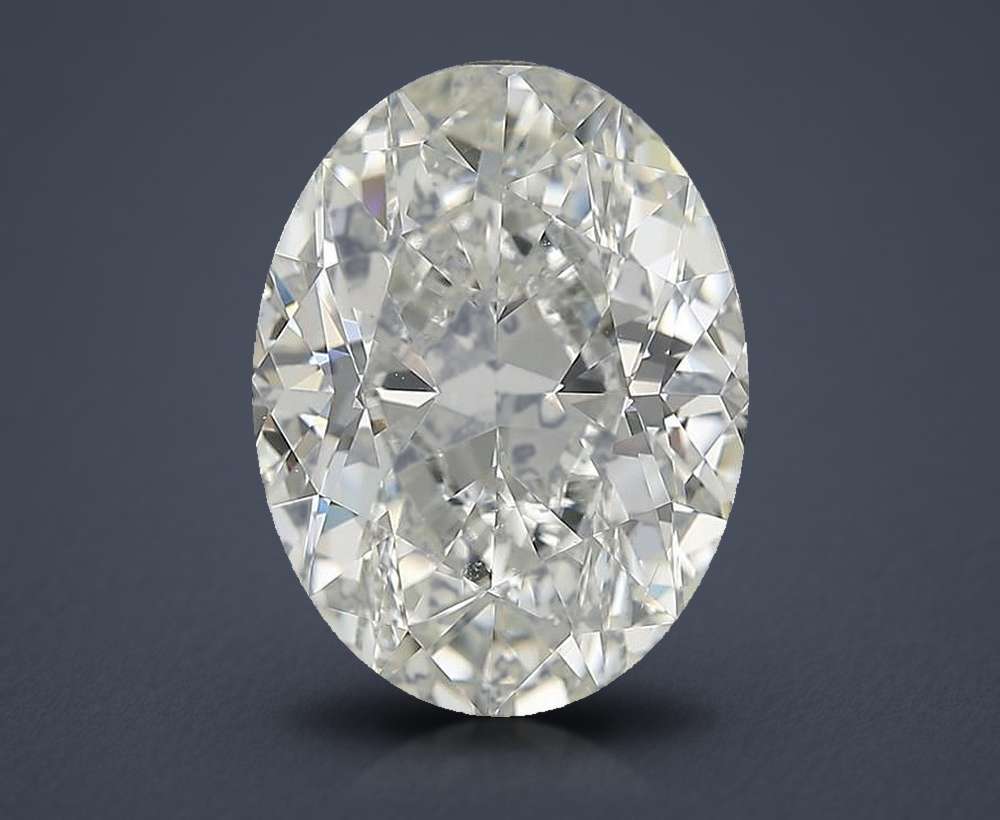 5.02ct J SI1 Very Good Cut Oval Diamond