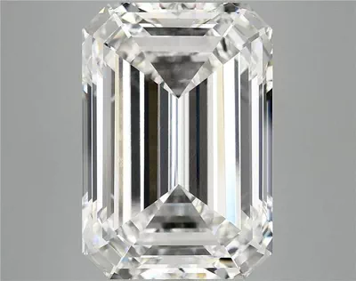 12.13ct F VVS2 Rare Carat Ideal Cut Emerald Lab Grown Diamond
