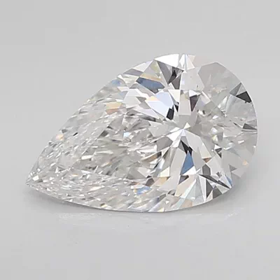 1.56ct E VVS2 Rare Carat Ideal Cut Pear Lab Grown Diamond