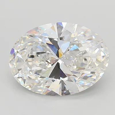 3.02ct E VS1 Rare Carat Ideal Cut Oval Lab Grown Diamond