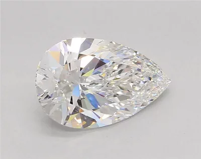 2.54ct F VVS2 Rare Carat Ideal Cut Pear Lab Grown Diamond