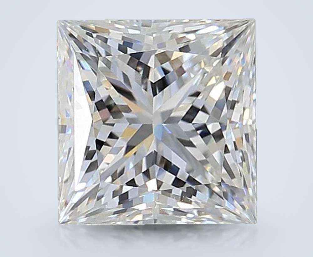 3.11ct F VS1 Rare Carat Ideal Cut Princess Lab Grown Diamond