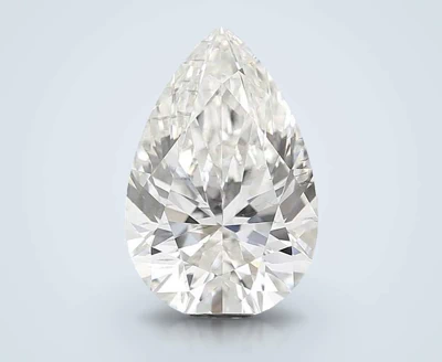 3.02ct F SI1 Rare Carat Ideal Cut Pear Lab Grown Diamond