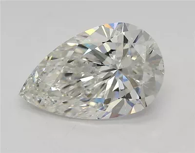 2.59ct F VS1 Rare Carat Ideal Cut Pear Lab Grown Diamond