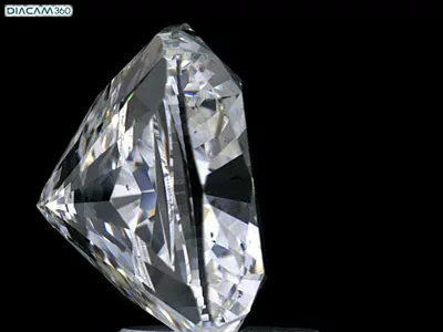 5.04ct H SI2 Rare Carat Ideal Cut Cushion Diamond
