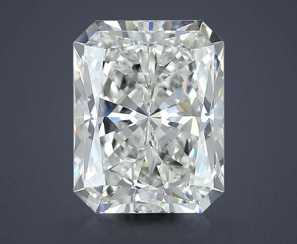 5.41ct H VS1 Rare Carat Ideal Cut Radiant Diamond