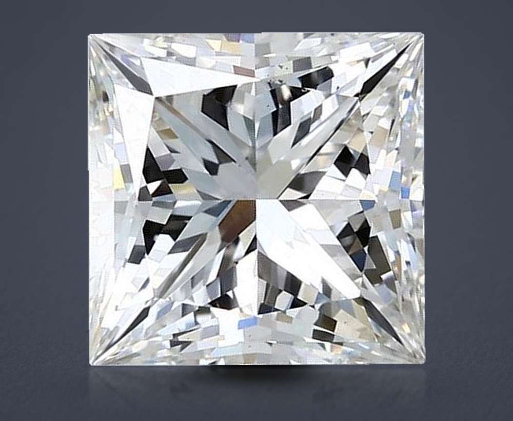 5.05ct H VS2 Rare Carat Ideal Cut Princess Lab Grown Diamond