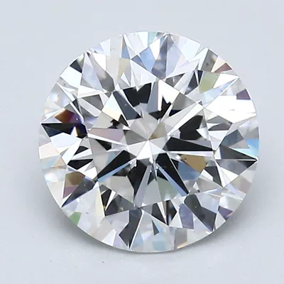 2.11ct F VS2 Rare Carat Ideal Cut Round Diamond