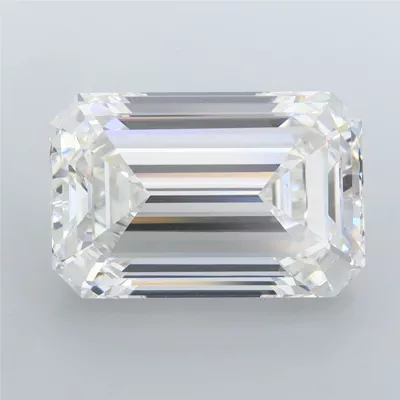 10.10ct F VVS2 Rare Carat Ideal Cut Emerald Lab Grown Diamond