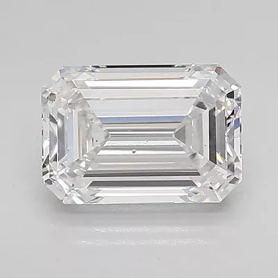 1.89ct D VS1 Rare Carat Ideal Cut Emerald Lab Grown Diamond