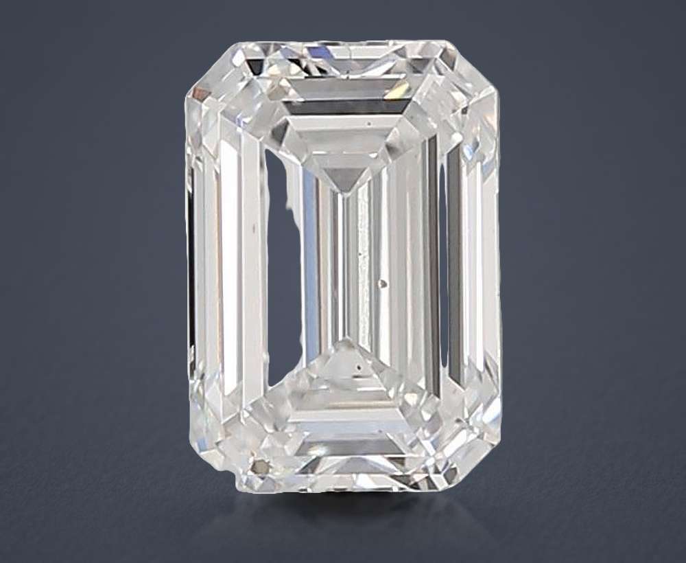 1.89ct D VS1 Rare Carat Ideal Cut Emerald Lab Grown Diamond