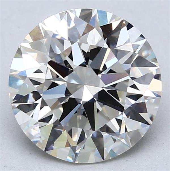 3.03ct H VVS2 Rare Carat Ideal Cut Round Lab Grown Diamond
