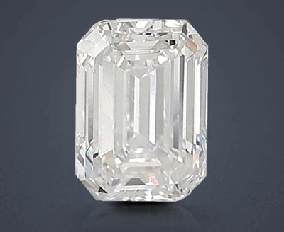 1.58ct F VS1 Rare Carat Ideal Cut Emerald Lab Grown Diamond