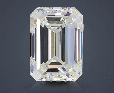 4.05ct F VS1 Rare Carat Ideal Cut Emerald Lab Grown Diamond