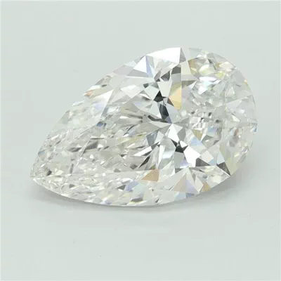 3.06ct F VVS2 Rare Carat Ideal Cut Pear Lab Grown Diamond