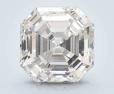 10.10ct F SI1 Rare Carat Ideal Cut Asscher Lab Grown Diamond
