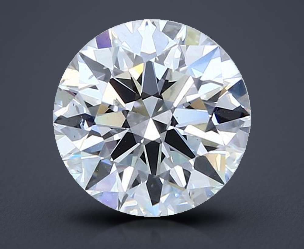 2.50ct D SI1 Rare Carat Ideal Cut Round Diamond