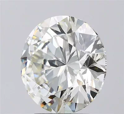 4.09ct K VS2 Rare Carat Ideal Cut Round Diamond