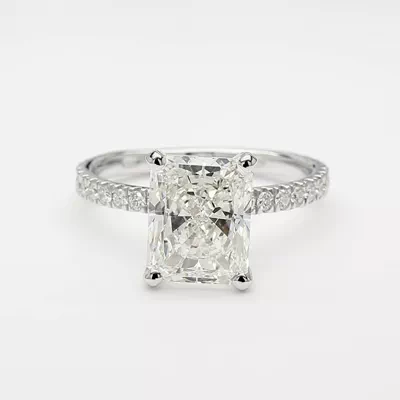 3.53ct I VS2 Rare Carat Ideal Cut Radiant Diamond