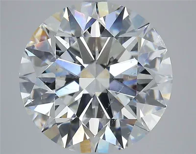 4.72ct F SI1 Rare Carat Ideal Cut Round Diamond