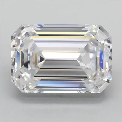 3.08ct D VS1 Rare Carat Ideal Cut Emerald Lab Grown Diamond